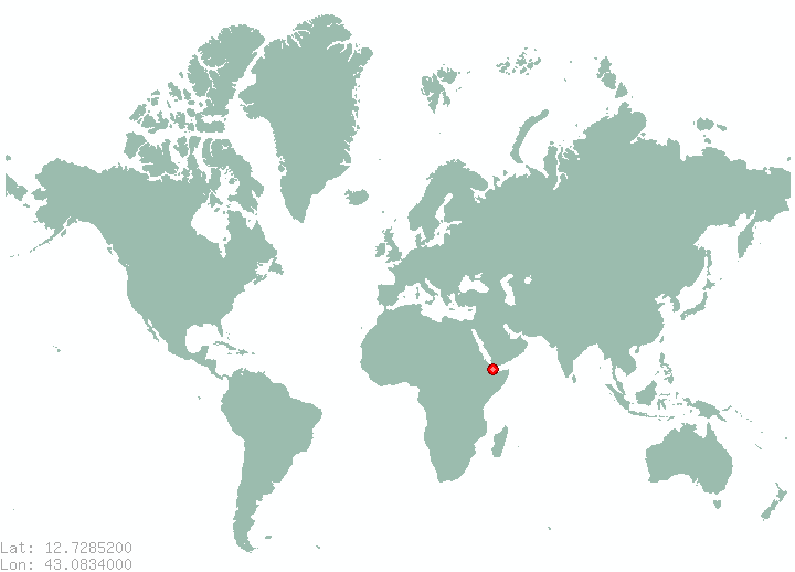 Raheita in world map